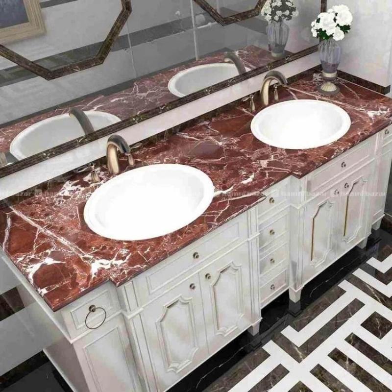 Marble Sheet Sticker | Autumn Brown Design | 60cm x 200cm | Waterproof Self-Adhesive PVC Wallpaper for Furniture & Walls